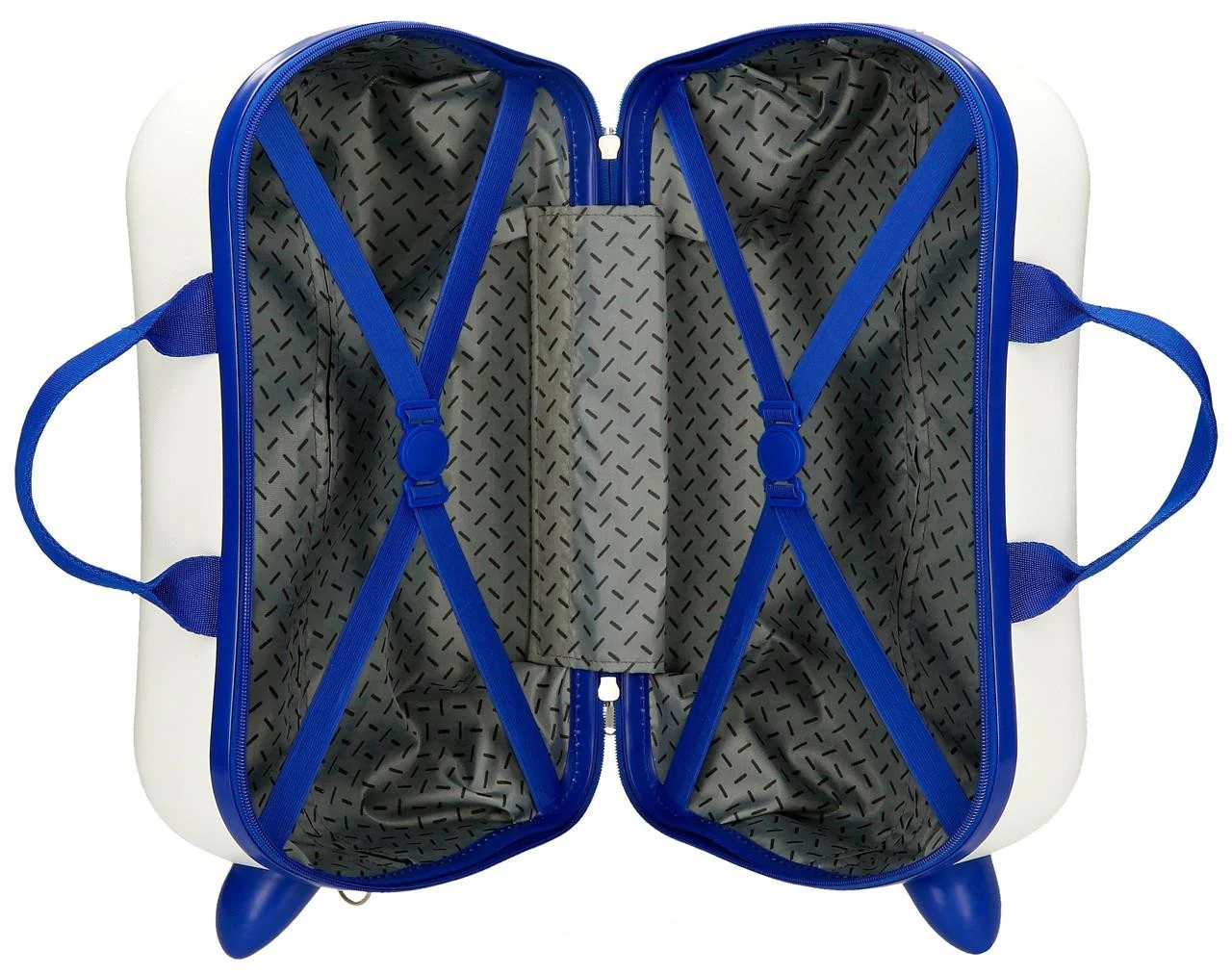 2021042 MALETA INF.ABS 4R.(2 MULTI.) 45CM. CARS TRIP BLANC - Image 5