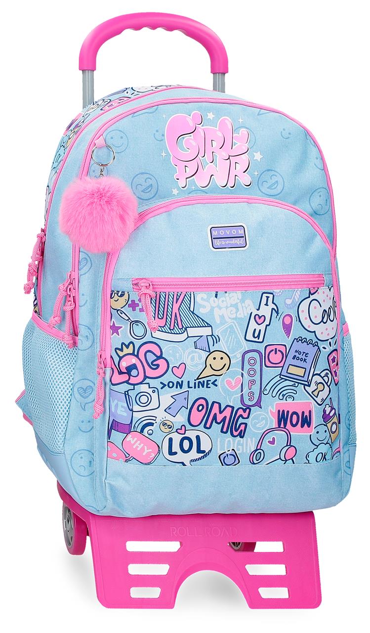 30726T1 MOCHILA ADAP. 44CM 2C. C/CARRO. MOVOM POWER GIRL
