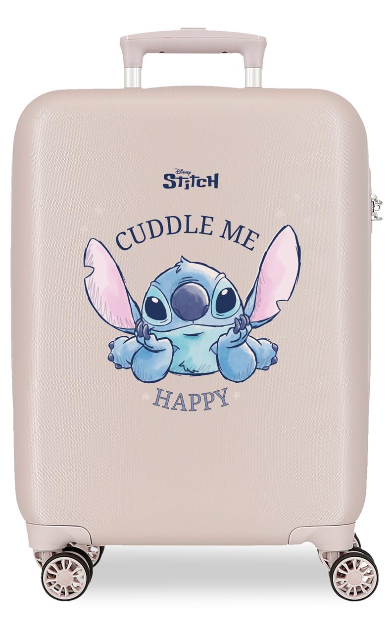 3111141 TROLLEY ABS 55CM.4R. STITCH CUDDLE ME HAPPY BEIGE