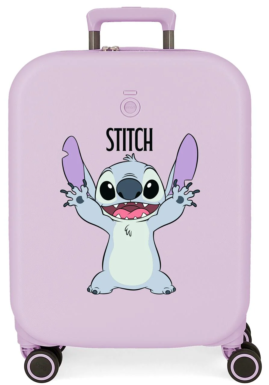 3199144 TROLLEY ABS 55CM.4R.ENSO STITCH PLAYFUL LILA