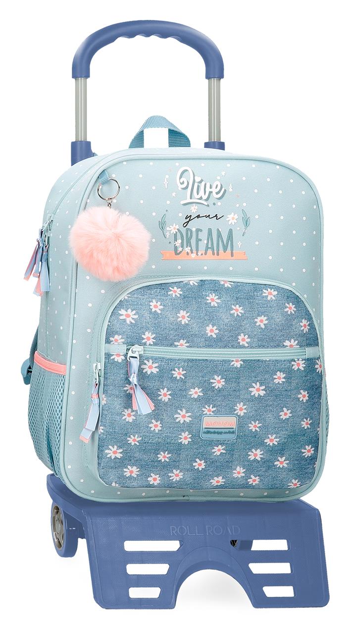 37623T1 MOCHILA ADAP. 38CM. C/CARRO. MOVOM LIVE YOUR DREAMS
