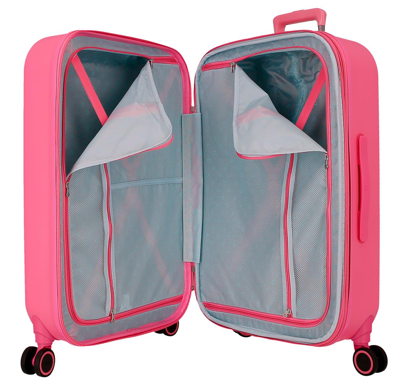 3859225 TROLLEY ABS 70CM.4R.STITCH YOU ARE MAGICAL FUCSIA - Image 5