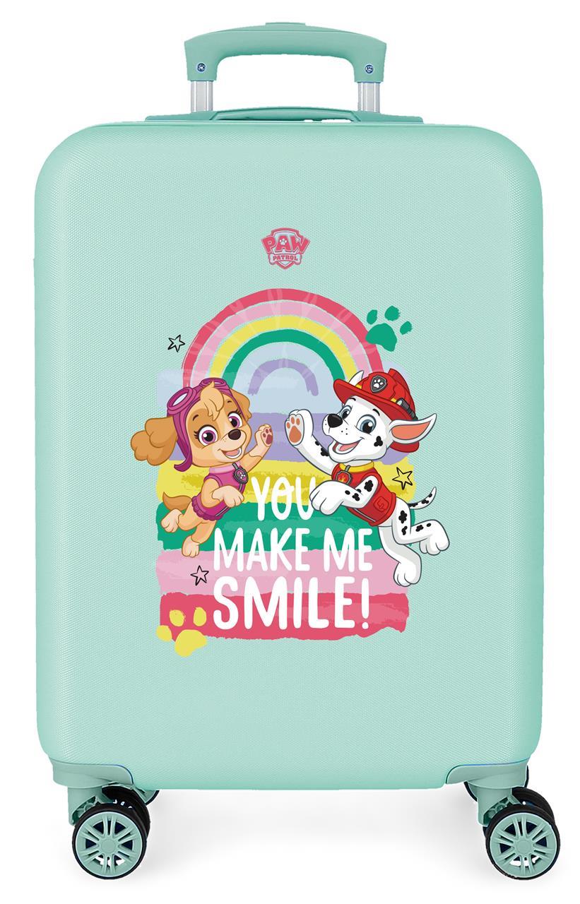4311721 TROLLEY ABS 55CM. 4R. BE HAPPY