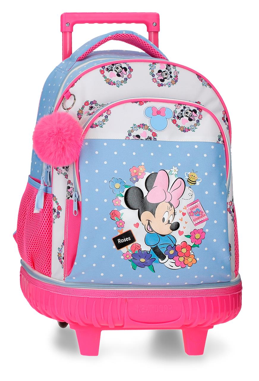 4312911 MOCHILA COMPACT DESM. 2R. MINNIE FLOWERS