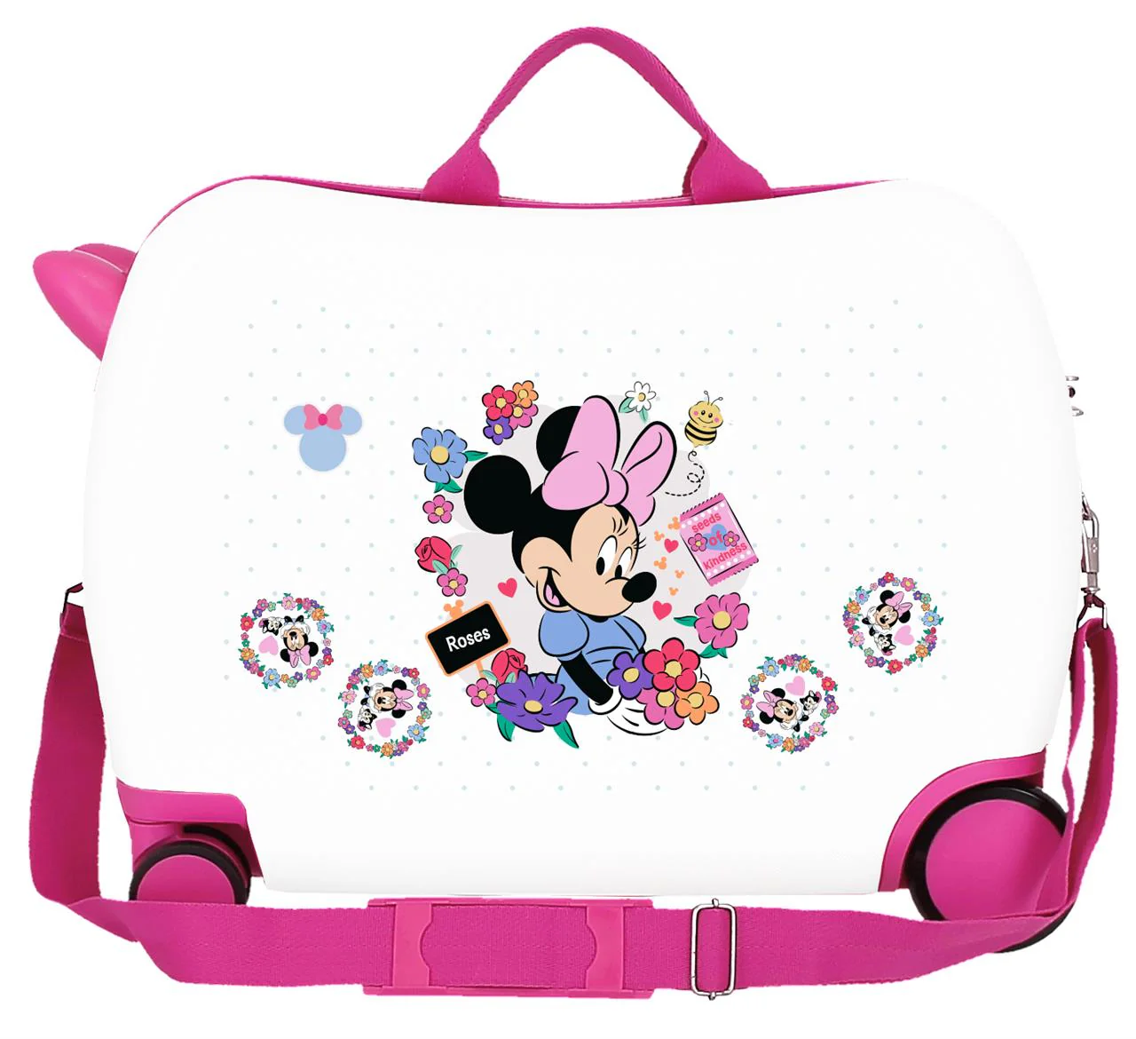 4319812 MALETA INF.ABS 4R.(2 MULTI.) 50CM. MINNIE FLOWERS BL - Image 2