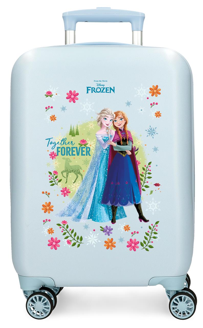 4341311 TROLLEY ABS 50 CM. 4R. FROZEN FOREVER AZUL CLARO