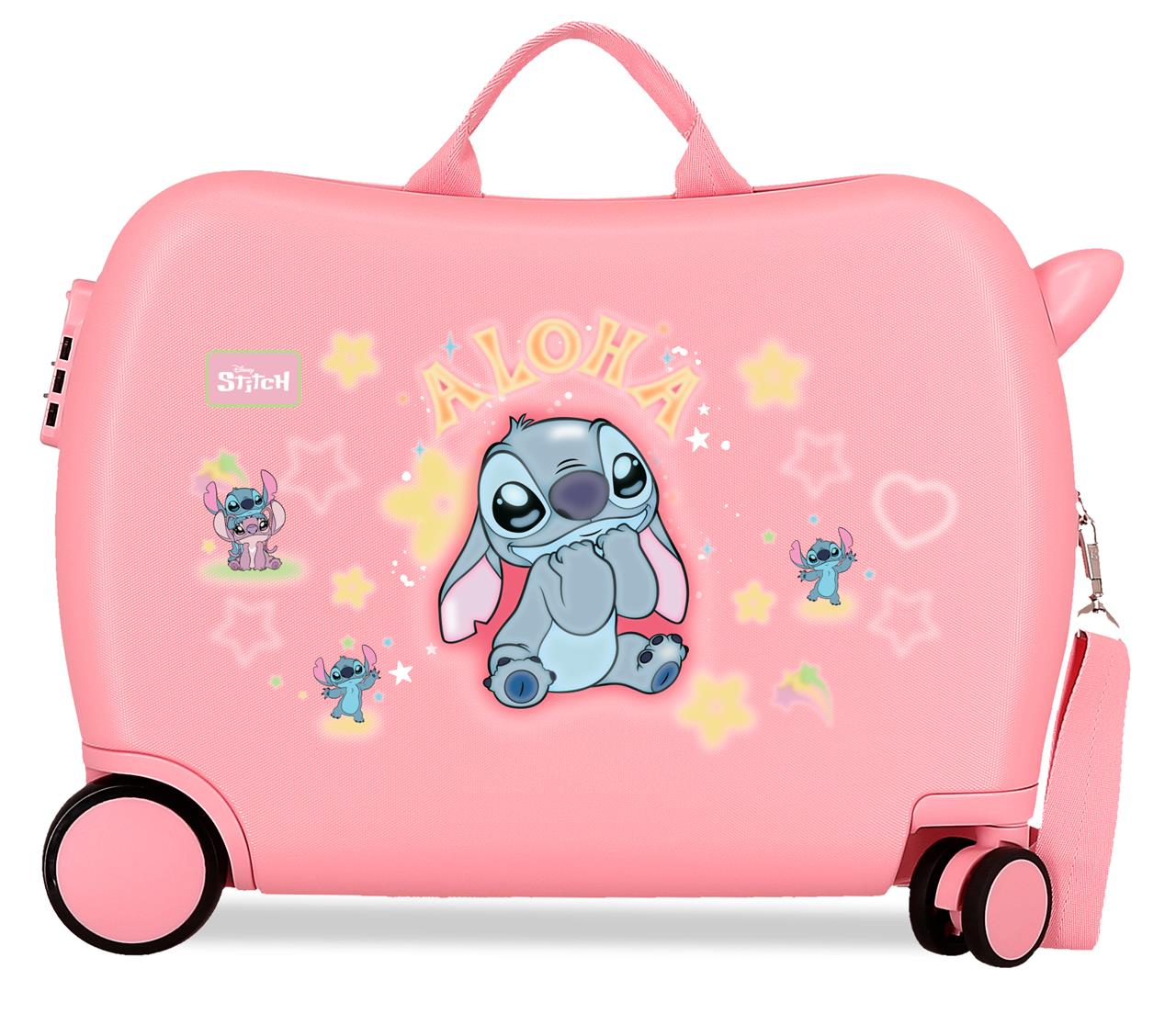4359811 MALETA INF.ABS 4R.(2 MULTI.) 50CM. STITCH YOU&ME ROS