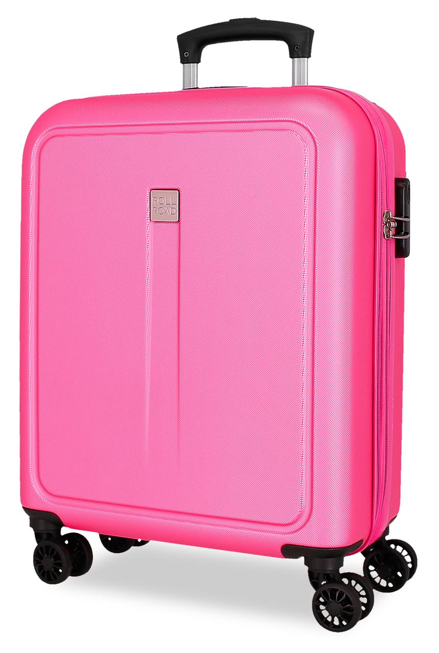 506862E TROLLEY ABS 55CM. C/EXP. 4R. RR CAMBOYA ROSA CLARO