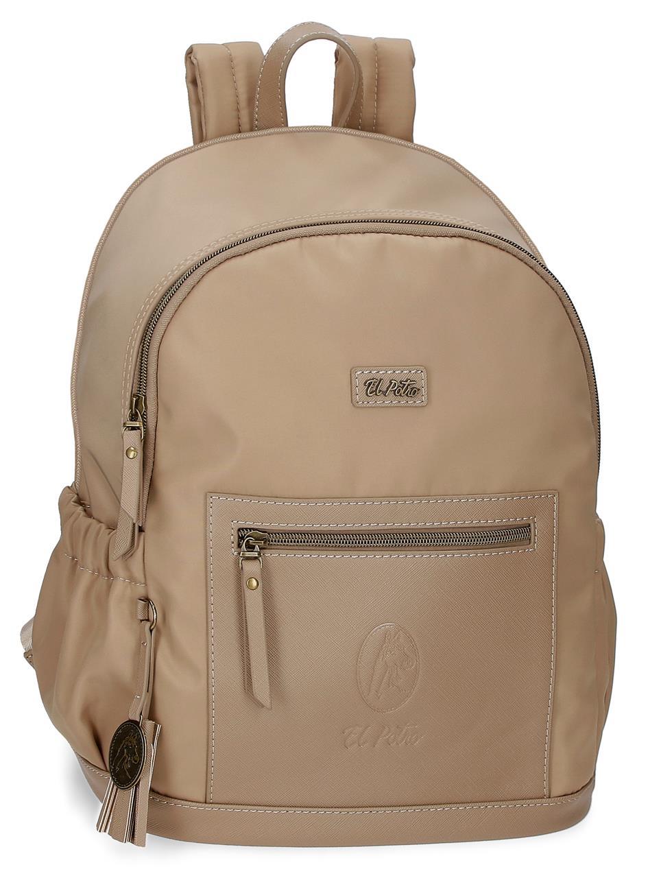 5262322 MOCHILA 40CM. EL POTRO LAN  BEIGE