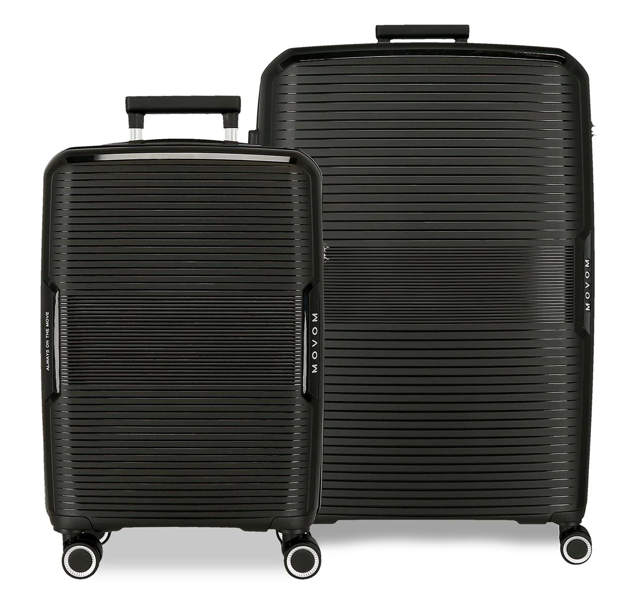 5329521 SET/2 TROLLEY PP 55-68CM. 4R. MOVOM INARI NEGRO