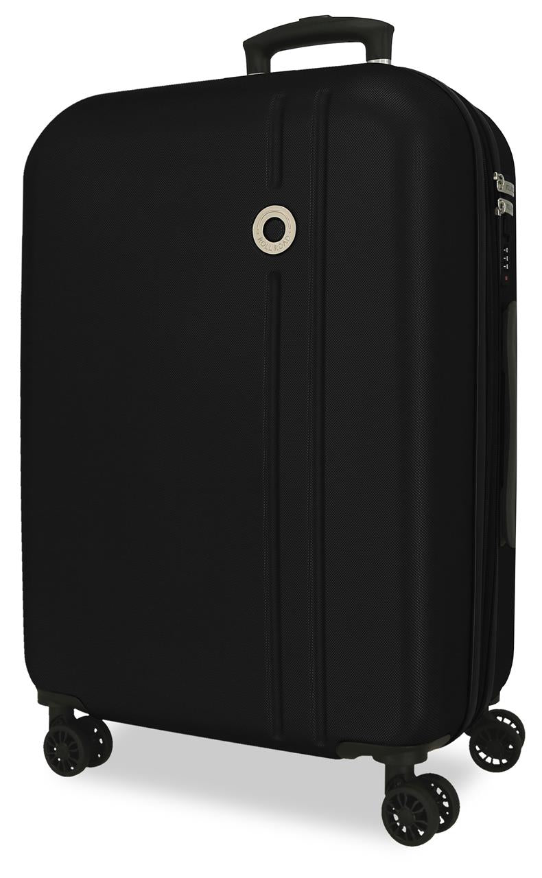 5429321 TROLLEY ABS 75CM. C/EXP. 4R. RR MENORCA NEGRO