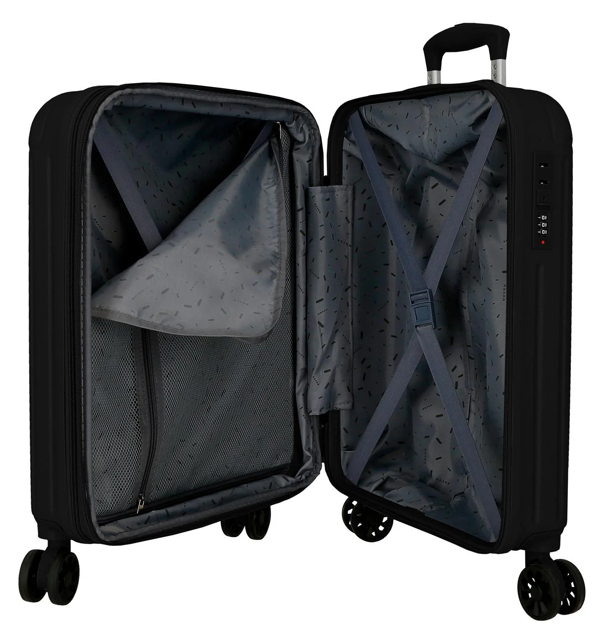 5558620 TROLLEY ABS 55CM. C/EXP. 4R. MOVOM TIMBER NEGRO - Image 2