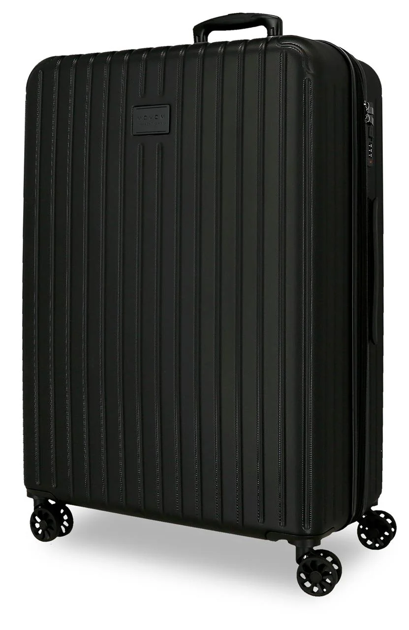5559320 TROLLEY ABS 78CM. C/EXP. 4R. MOVOM TIMBER NEGRO