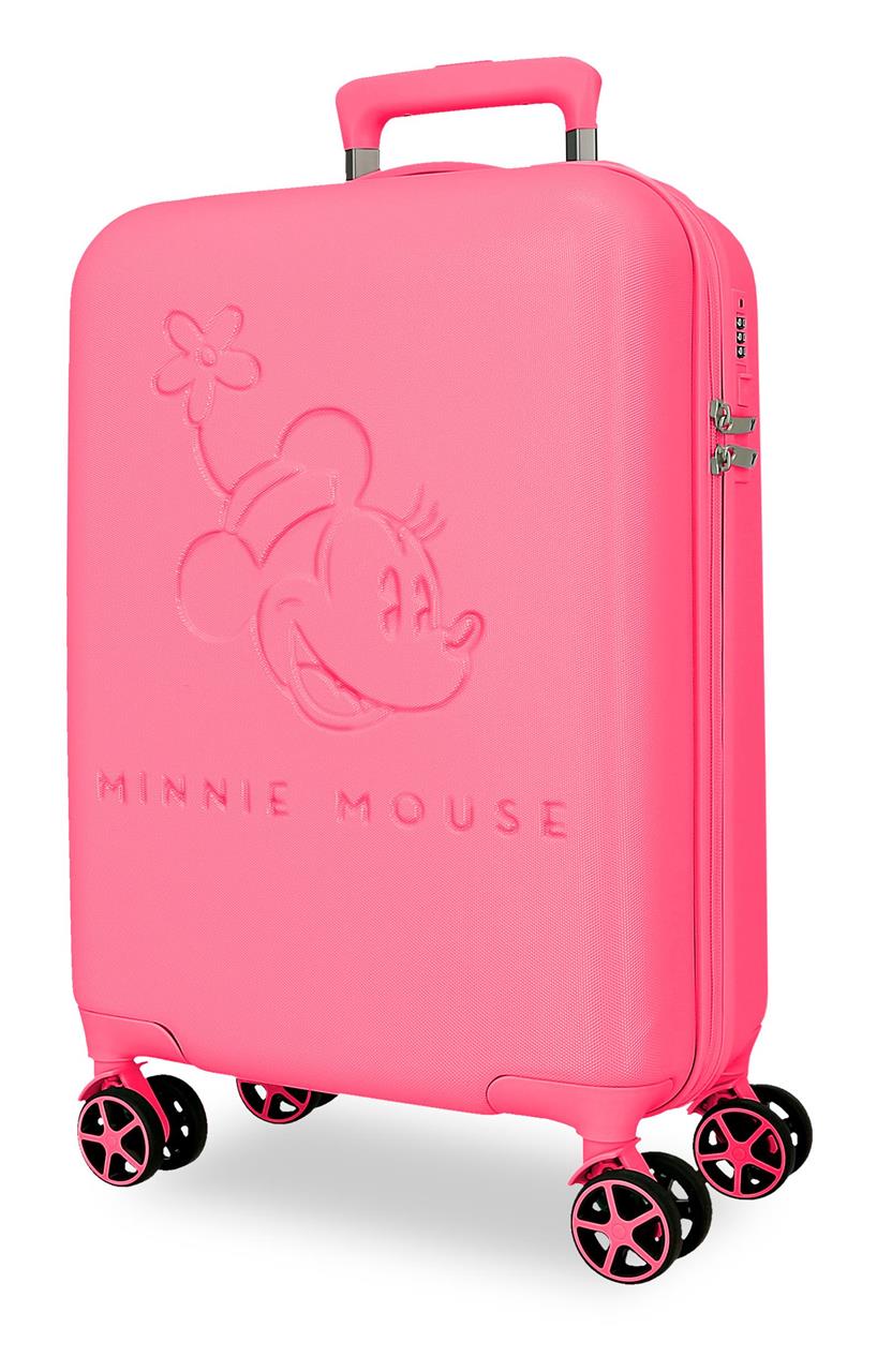 5568521 TROLLEY ABS 55CM. 4R. TRAVELING WITH MINNIE FUCSIA