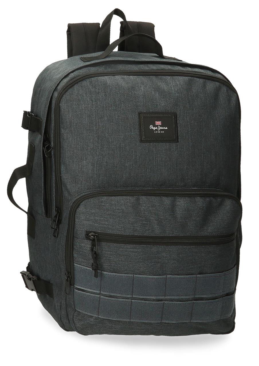 63328C8 MOCHILA ADAP. 44CM. PJL ARIS EVERGREEN DENIM OSCURO
