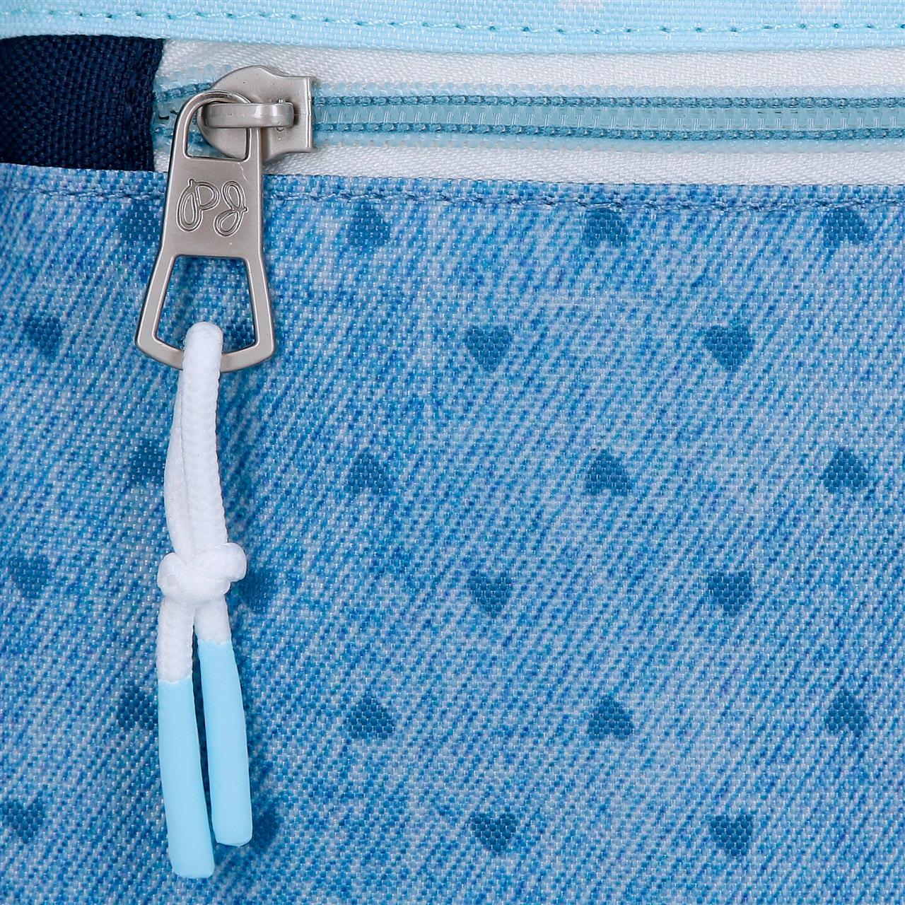 6822022 MOCHILA 23CM. PJL NONI DENIM AZUL CLARO - Image 9