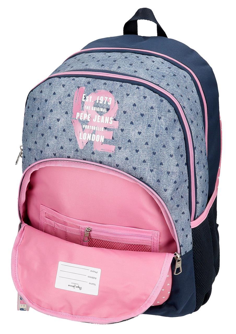 68225D1 MOCHILA ADAP. 44CM 2C. PJL NONI DENIM - Image 3