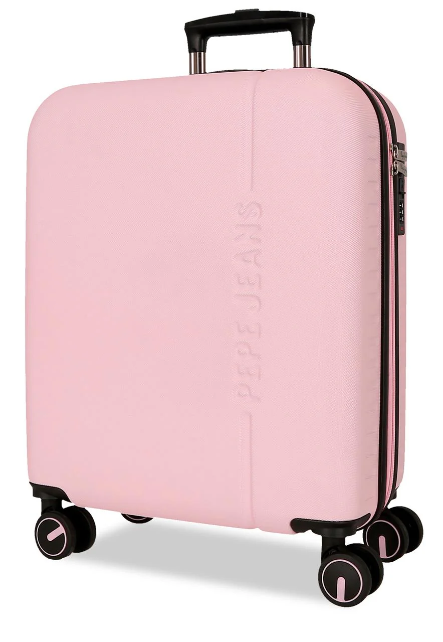 7569149 TROLLEY ABS 55CM. 4R. PJL MONTANA ROSA CLARO