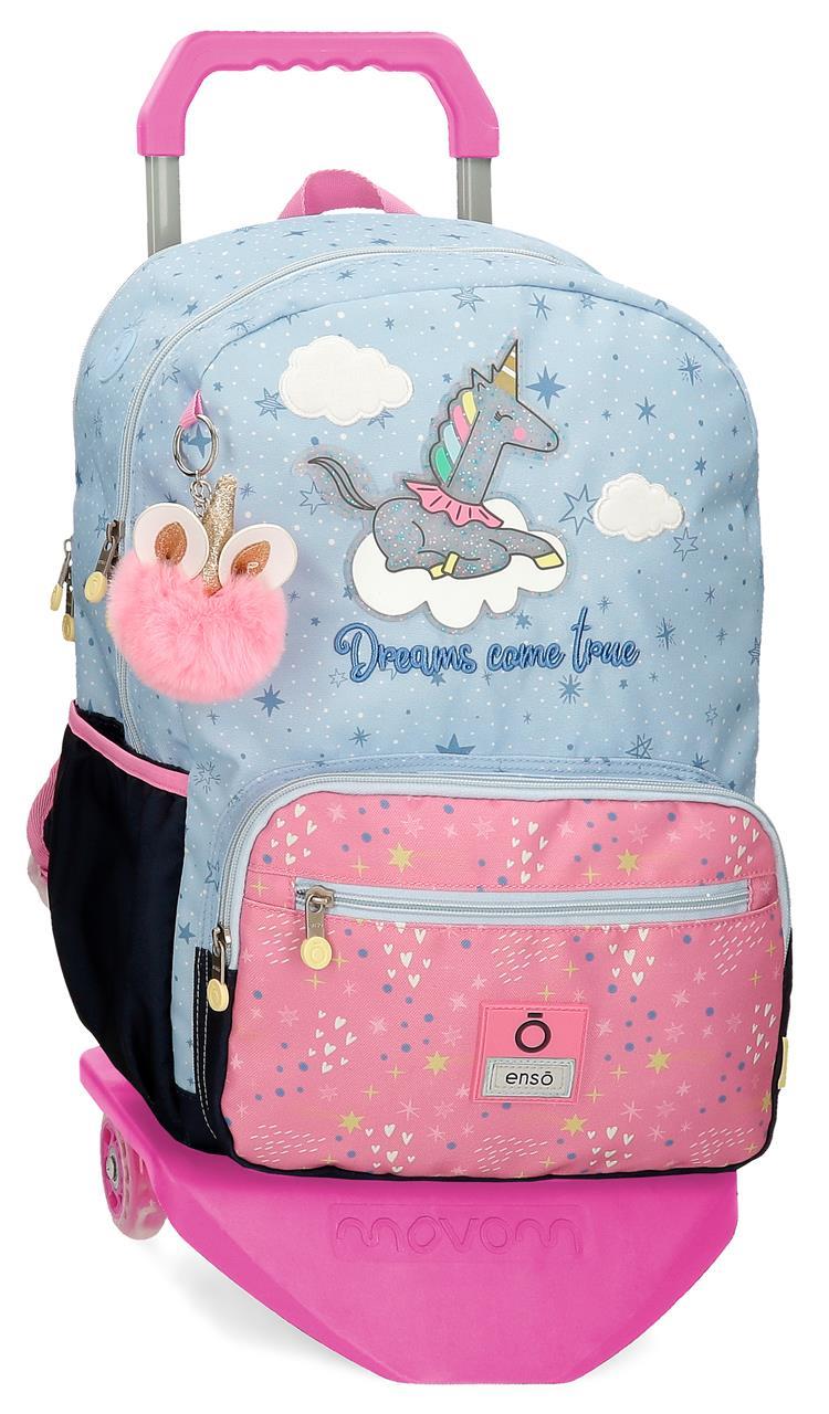 94826T1 MOCHILA ADAP.42CM.2C. C/CARRO ENSO DREAMS COME TRUE