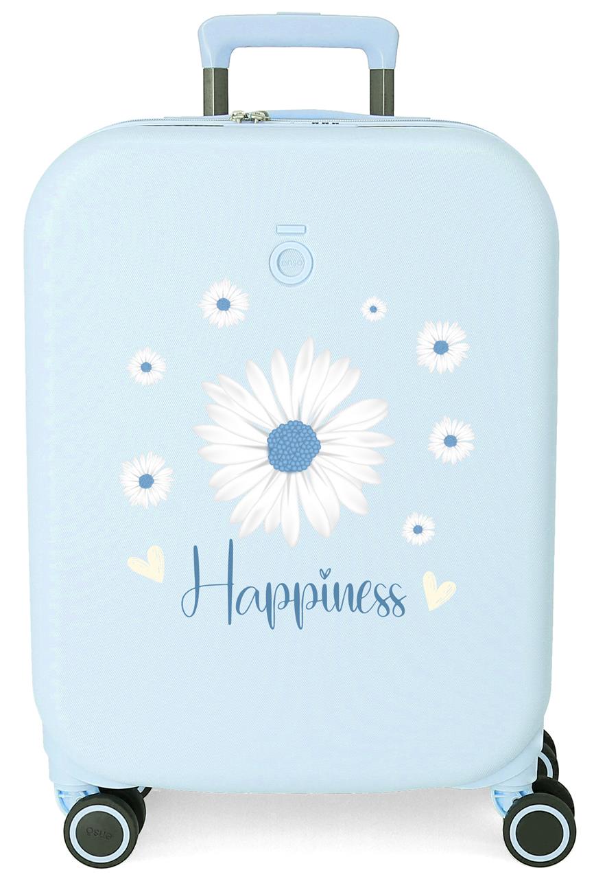 9979121 TROLLEY ABS 55CM.4R. ENSO HAPPINESS AZUL CLARO