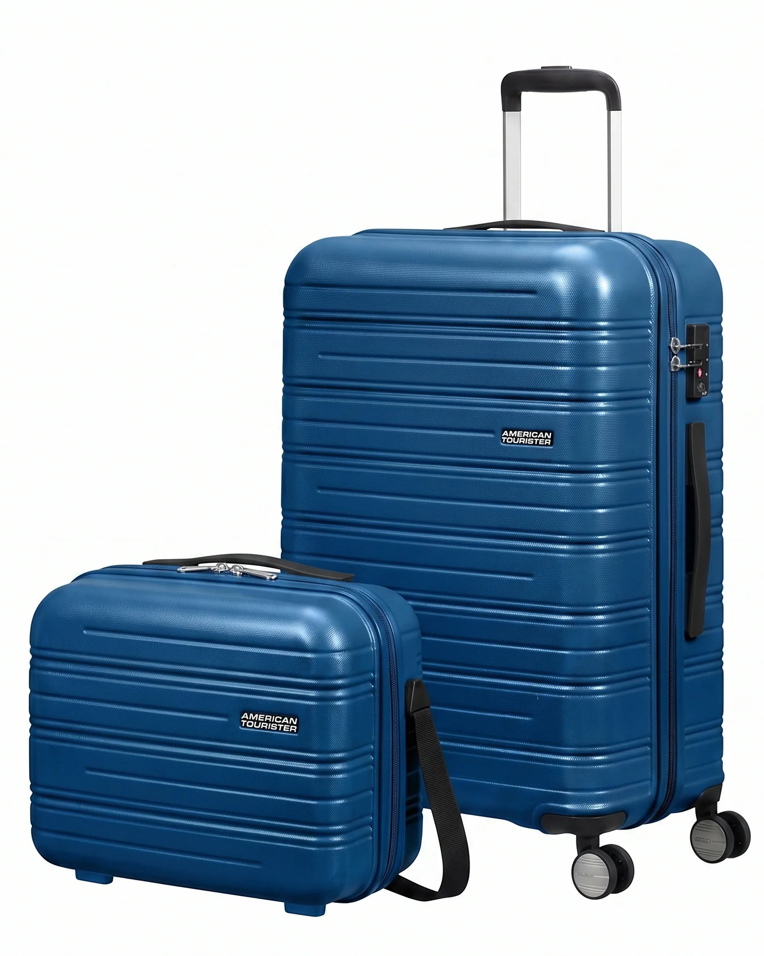 AMERICAN TOURISTER SET DE MALETA MEDIANA Y NECESER RIGIDO HIGH TURN