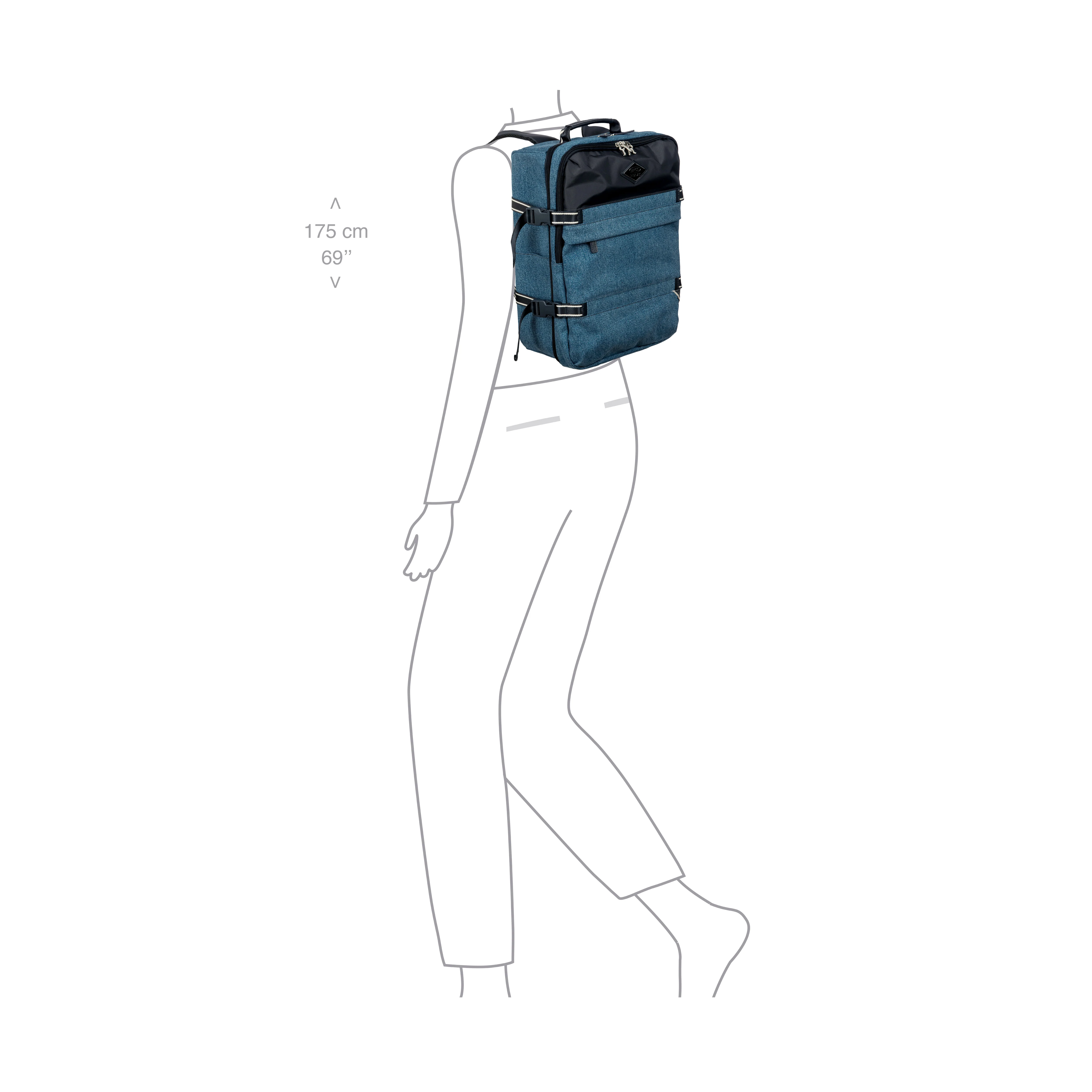 BRIC´S MOCHILA UNDERSEATER REPLAY DE TEJIDO RECICLADO - Image 20