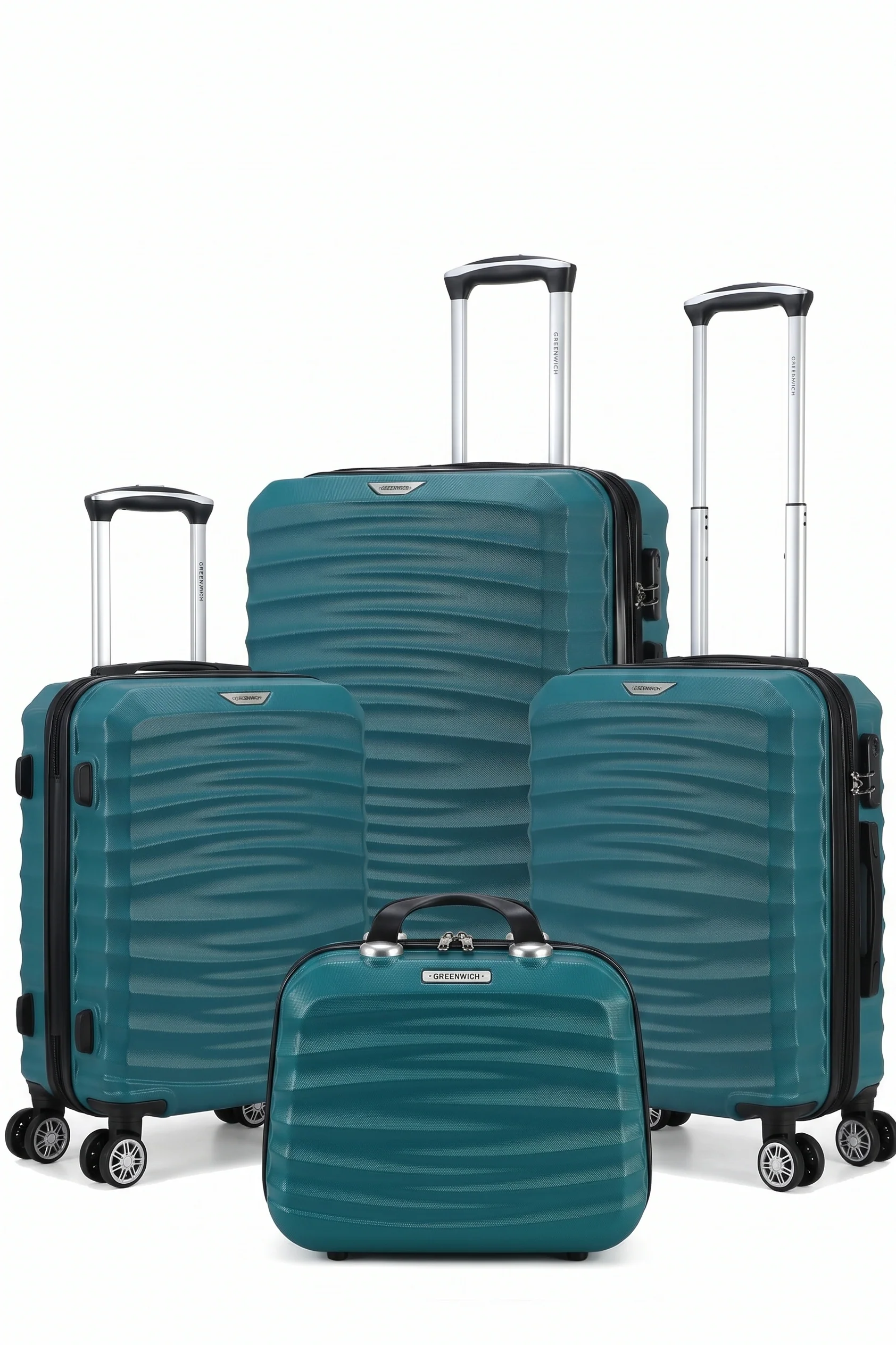 Greenwich Set de 4 piezas Maletas Extensibles y Neceser FEZ