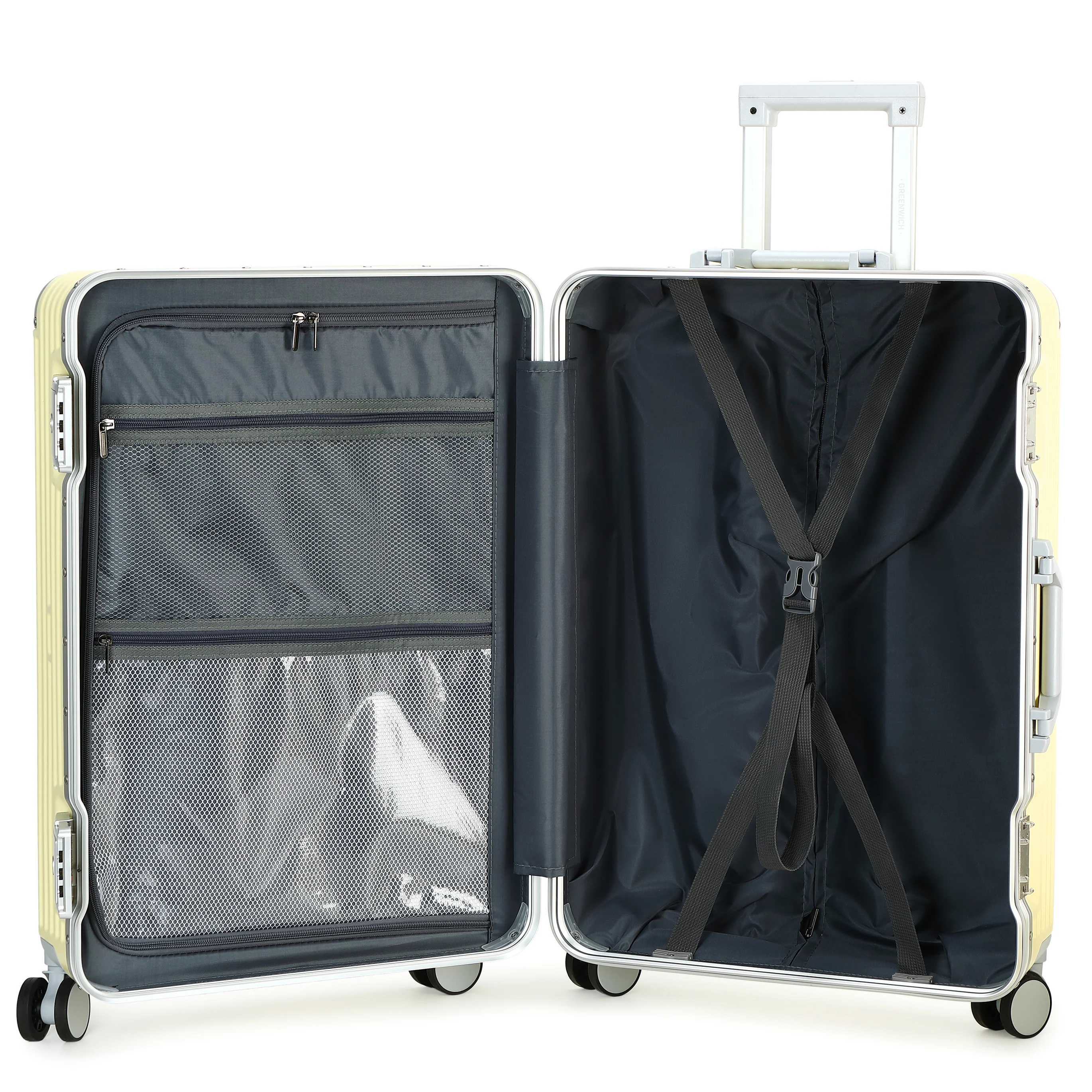 GREENWICH Set de Maletas ALUMINIO FRAME 58cm/69cm/78cm DOHA - Image 57