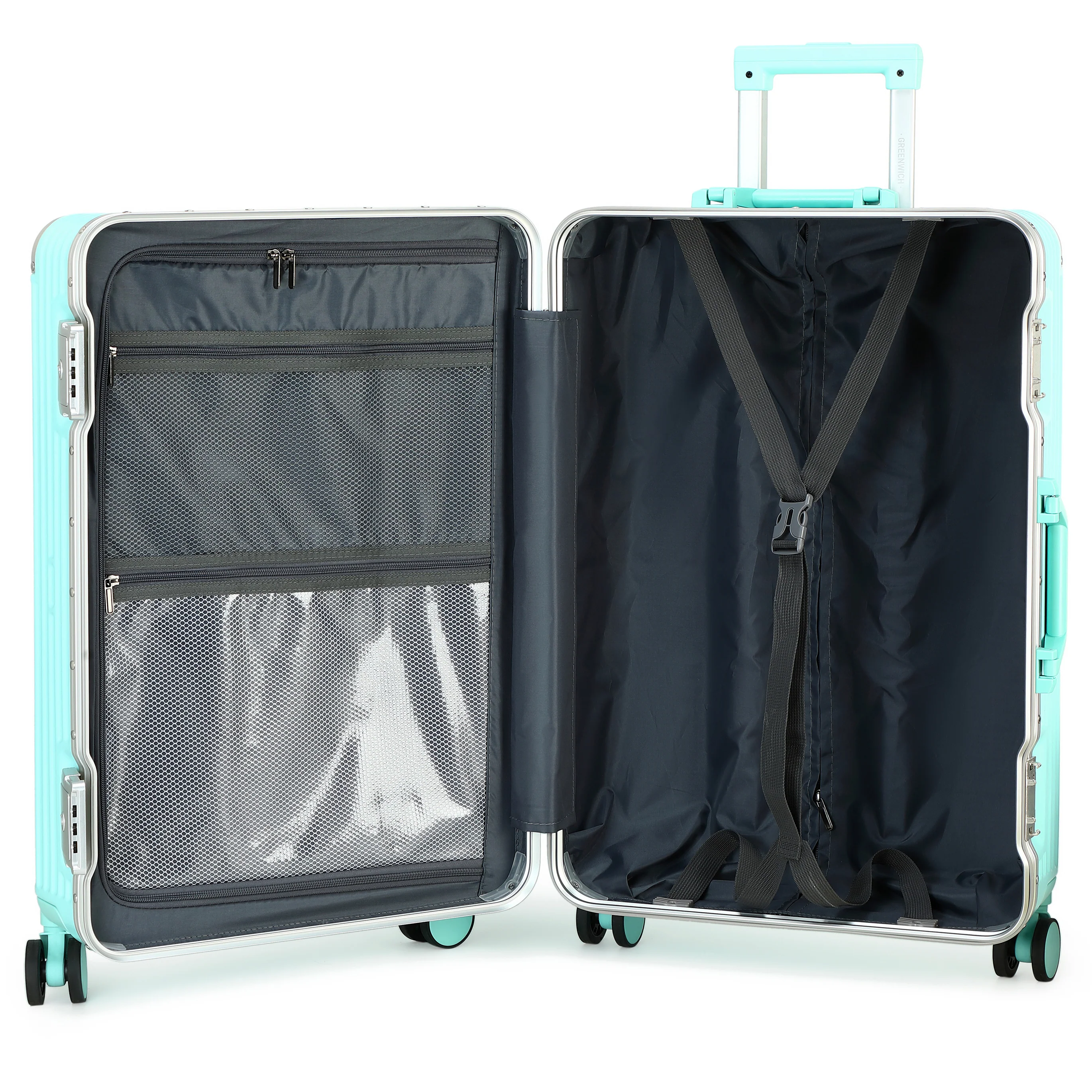 GREENWICH Set de Maletas ALUMINIO FRAME 58cm/69cm/78cm DOHA - Image 63