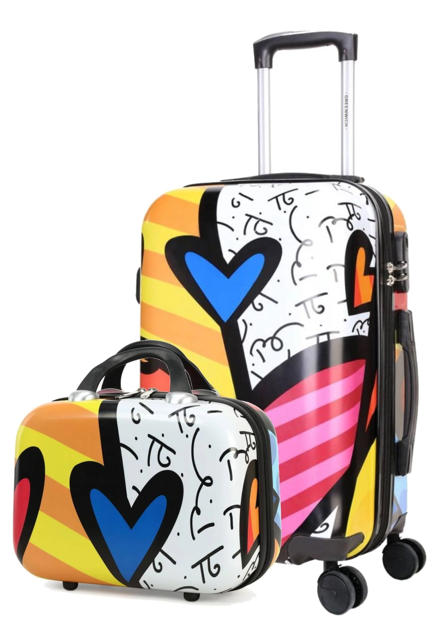 Juego de maleta Pequeña Zurich spinner 4 ruedas + Neceser