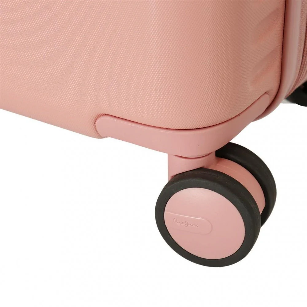 Juego de maletas Pepe Jeans Carina rosa claro rígidas 55-70cm - Image 11