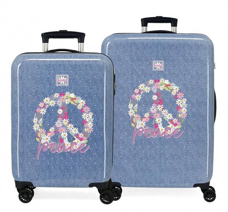 Juego de maletas Roll Road Peace 55 - 68 cm