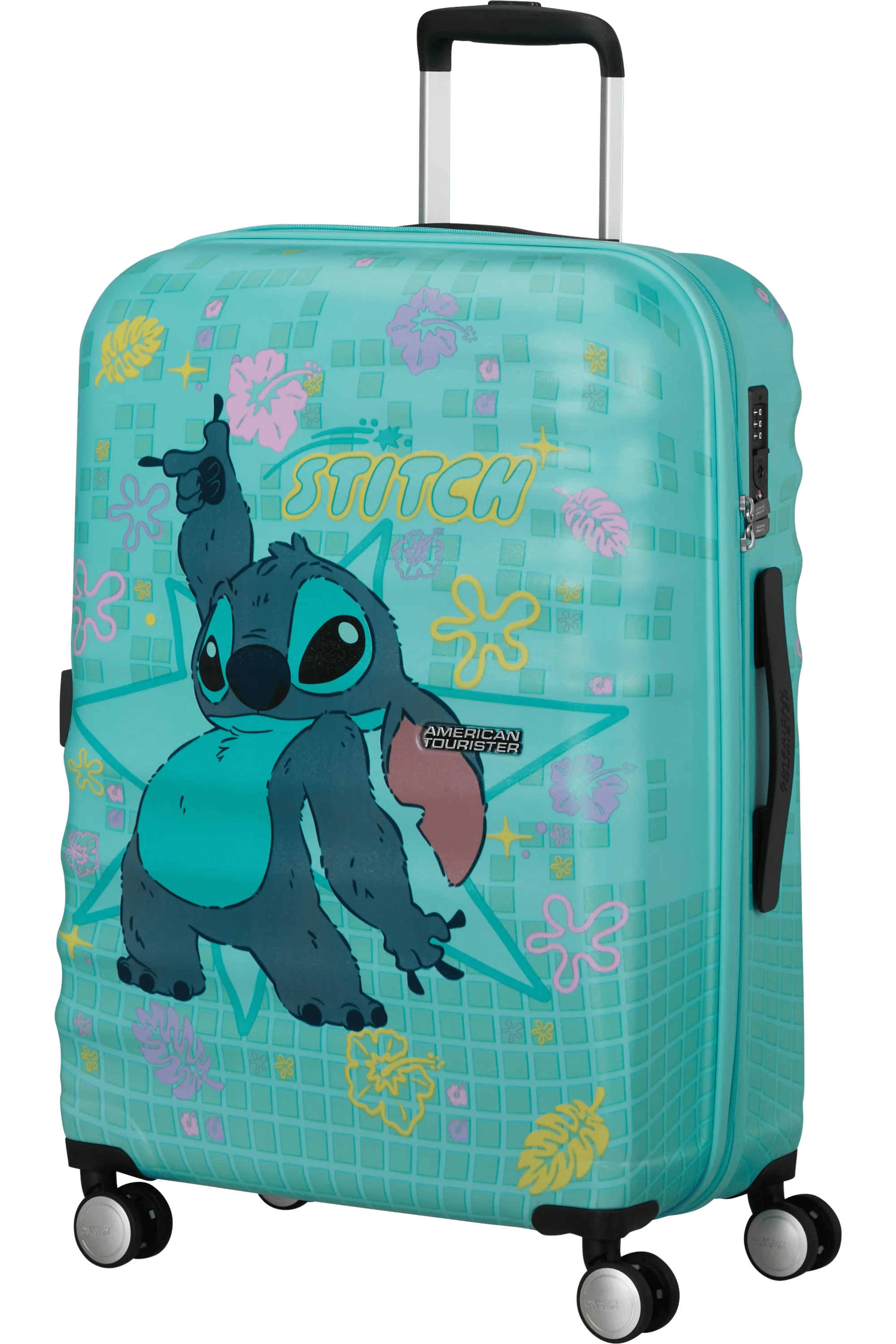 Maleta mediana 67cm Disney STITCH FLOWER de WAVEBREAKER