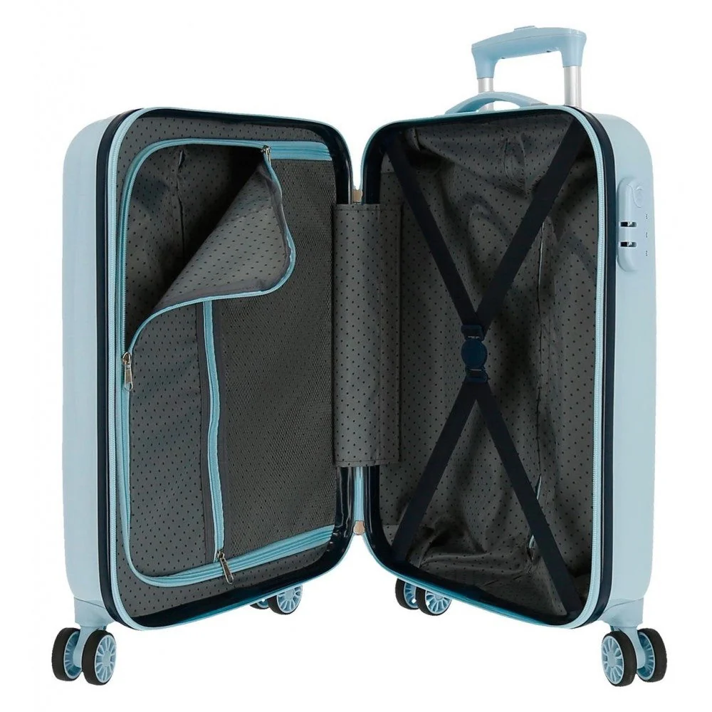 Maleta de Cabina Mickey Road Trip rígida 55cm Azul Claro - Image 3
