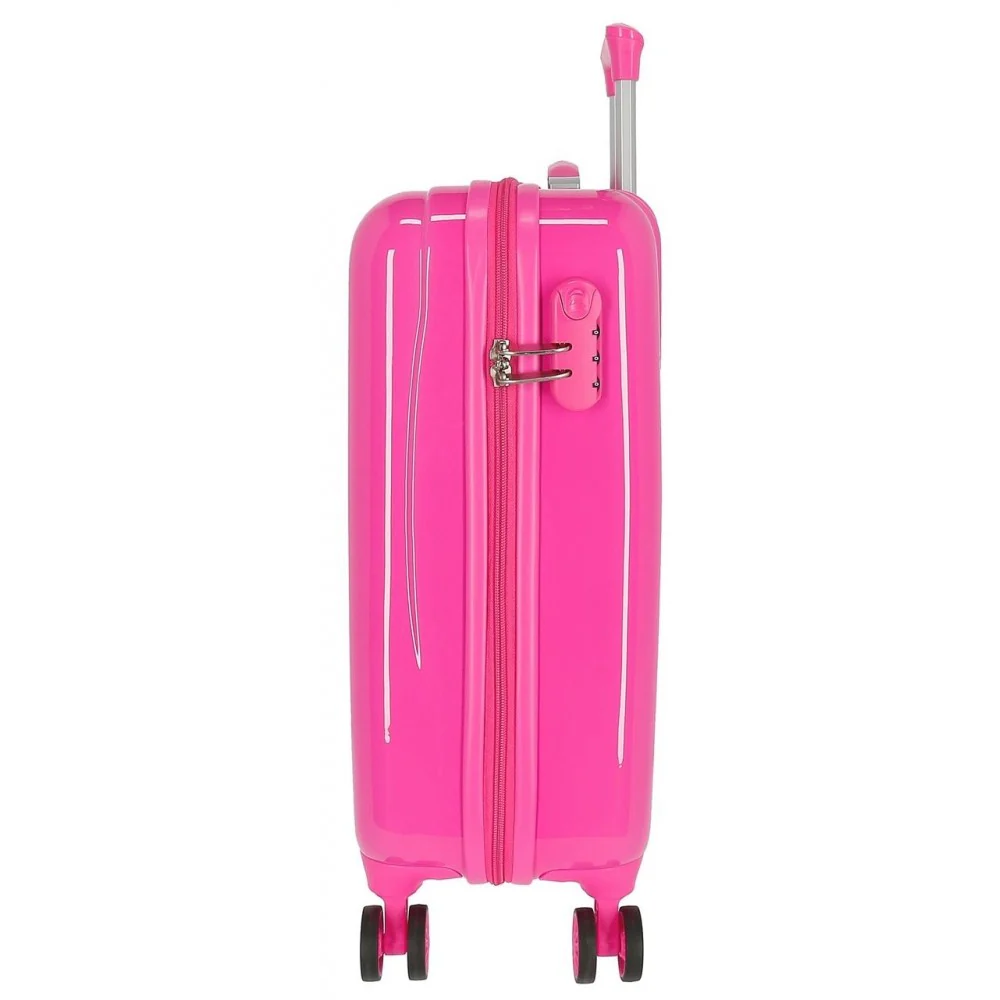 Maleta de cabina Minnie Wild Flower rígida 55cm Fucsia - Image 6