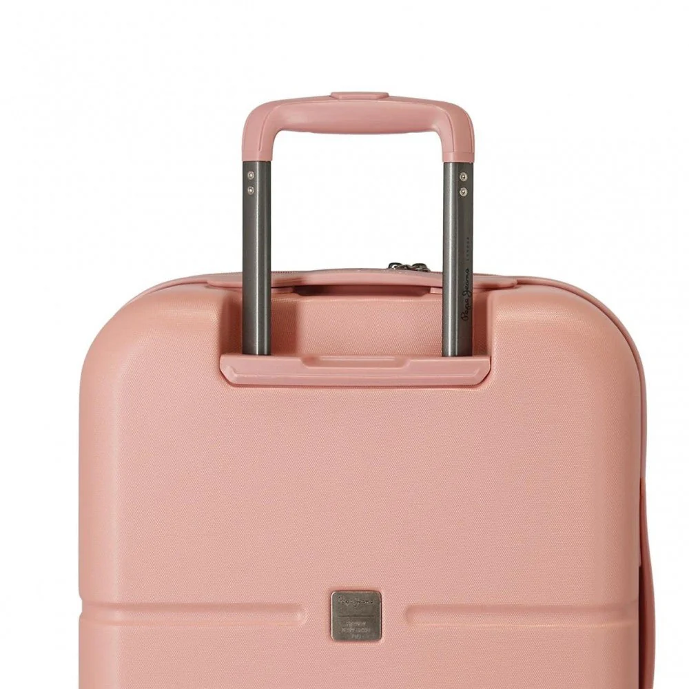 Maleta de cabina Pepe Jeans Carina rosa claro rígida 55cm - Image 4