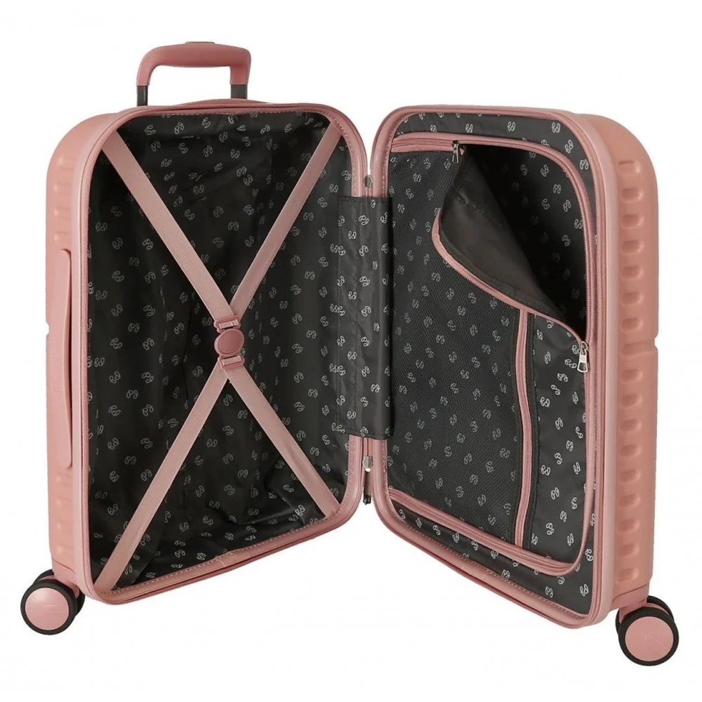 Maleta de cabina Pepe Jeans Carina rosa claro rígida 55cm - Image 7