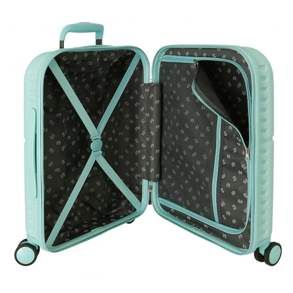 Maleta de cabina Pepe Jeans Nerea turquesa rígida 55cm - Image 6