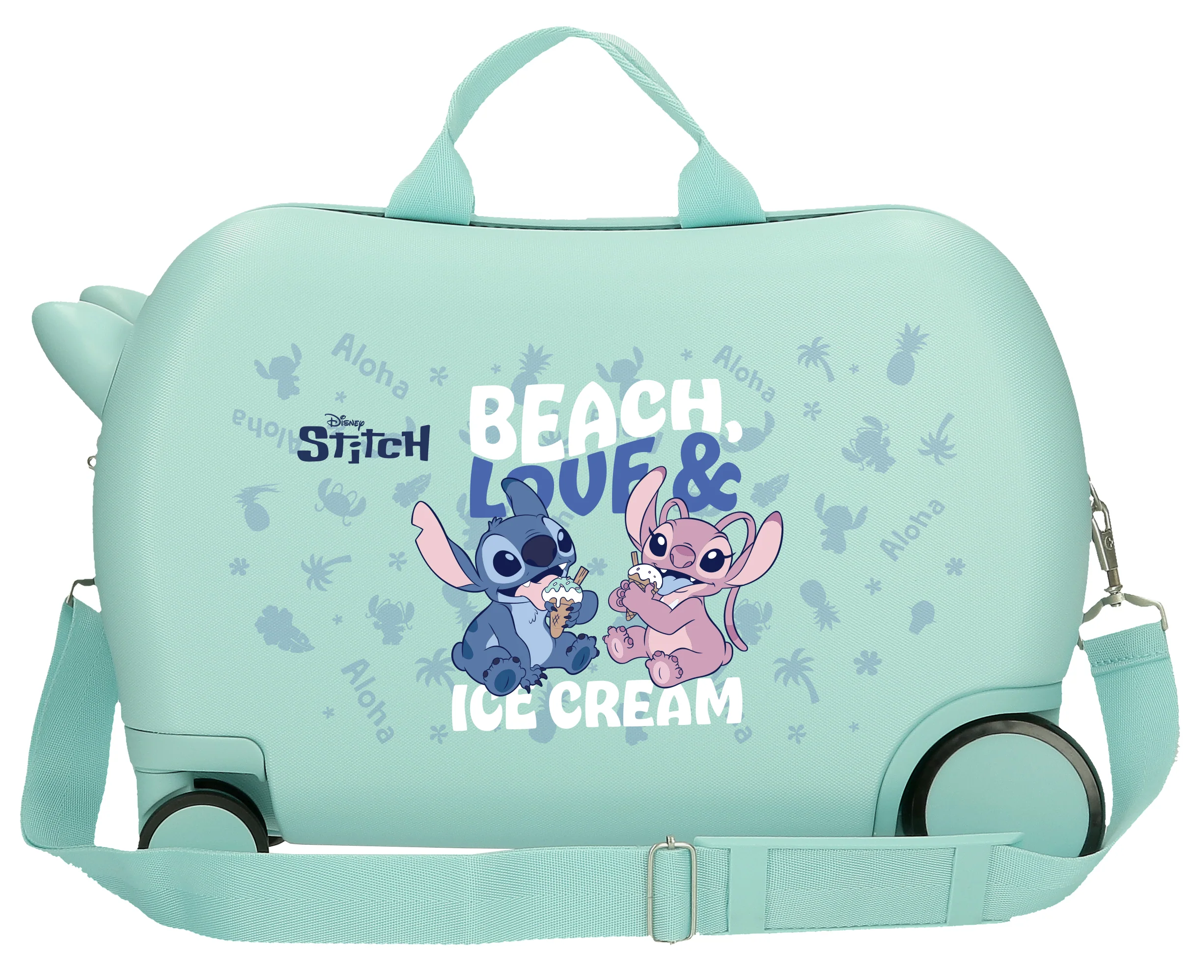 MALETA INF.ABS 4R.(2 MULTI.) 50CM. STITCH BEACH&LOVE TURQUES - Image 2