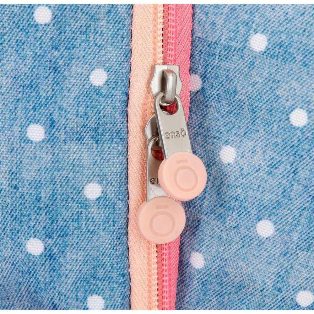Mochila Enso Little Dreams doble compartimento adaptable Rosa - Image 7