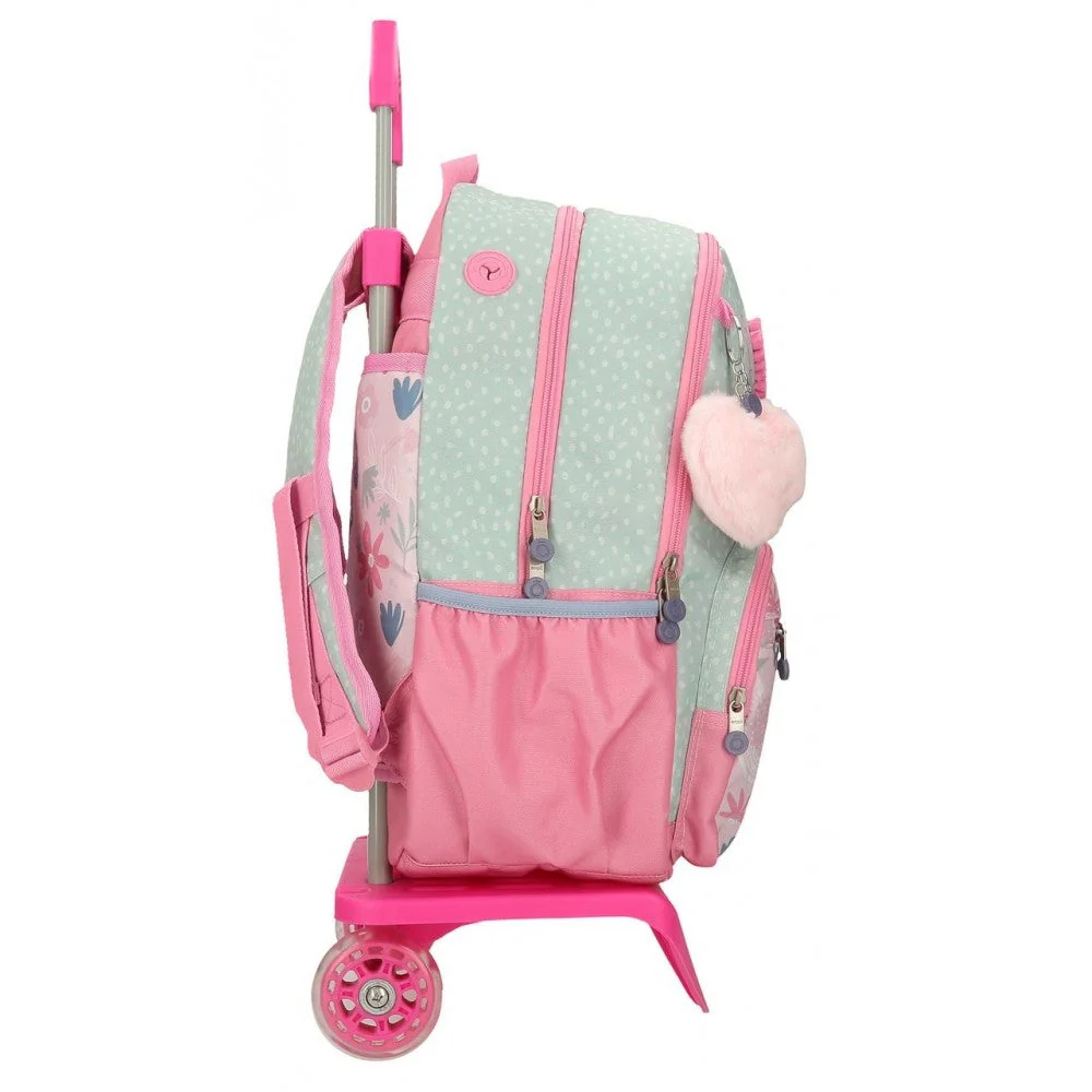 Mochila Enso Love ice cream doble compartimento con carro - Image 2