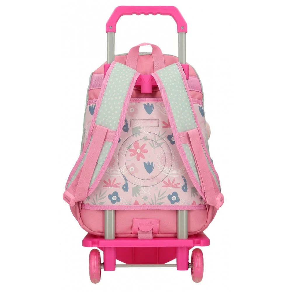 Mochila Enso Love ice cream doble compartimento con carro - Image 3