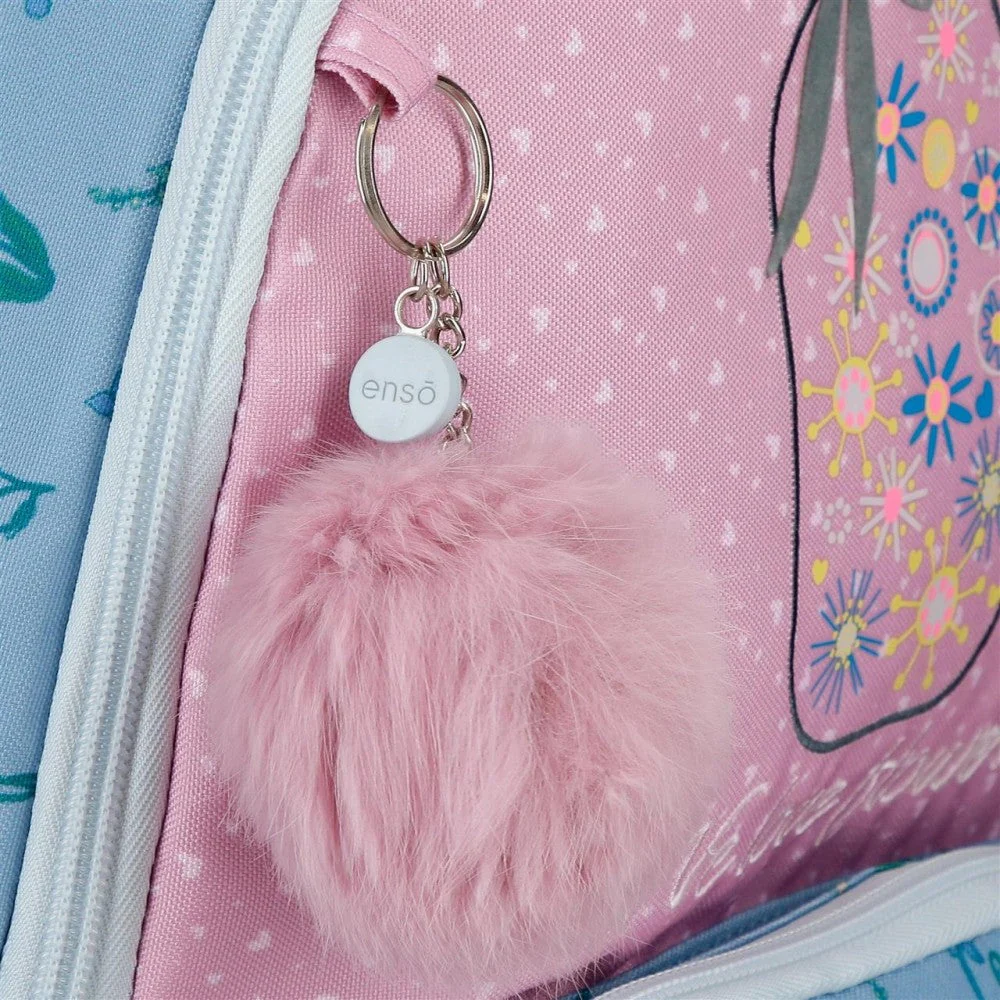 Mochila Escolar Enso We Love Flowers con carro - Image 7