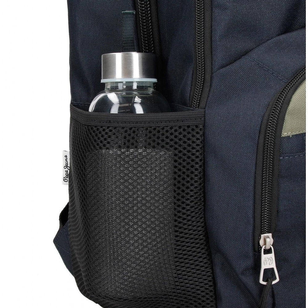 Mochila Pepe Jeans Cromwell dos compartimentos 45 cm con carro - Image 6