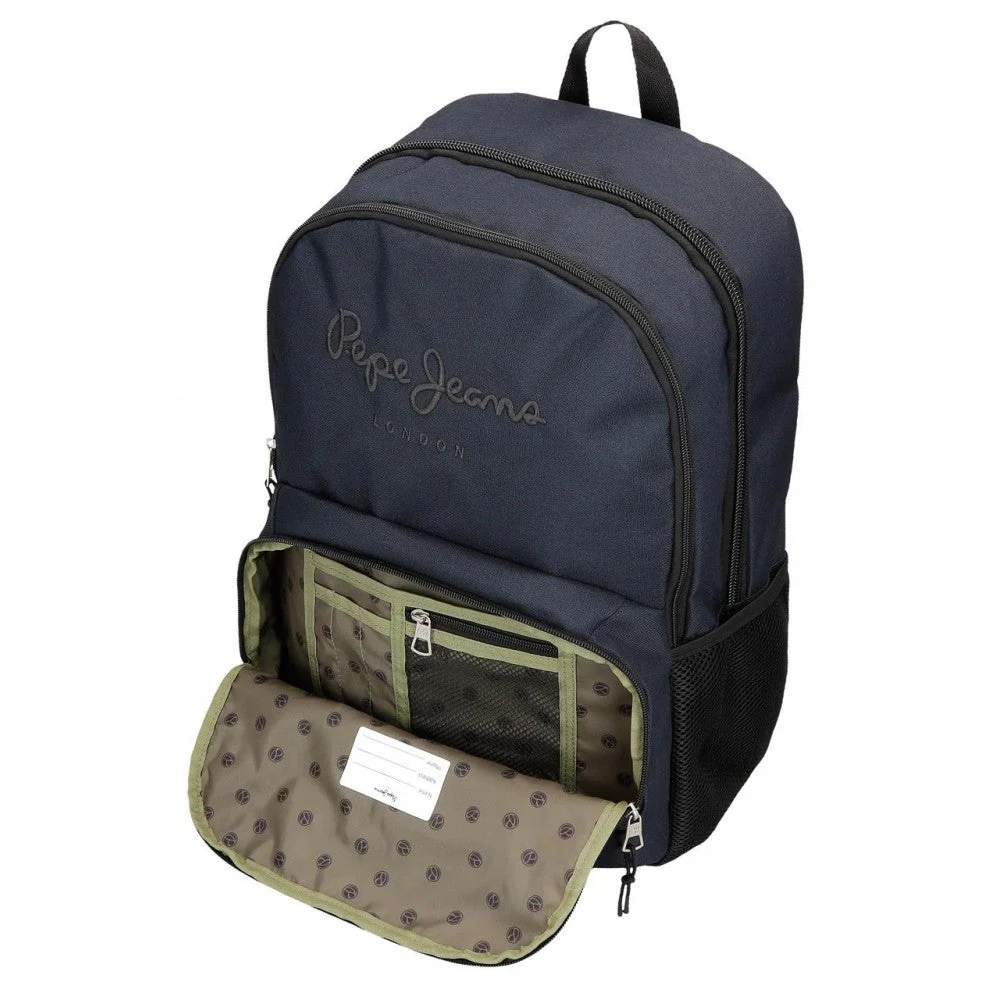 Mochila Pepe Jeans Cromwell dos compartimentos 45 cm con carro - Image 8
