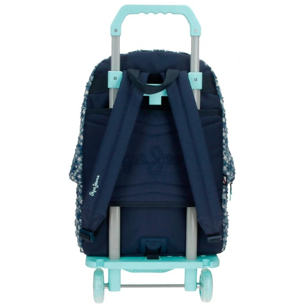 Mochila Pepe Jeans Demin Star 44cm con carro - Image 2