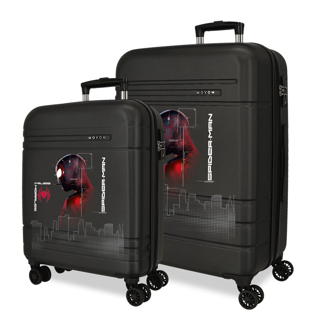 SET/2 TROLLEY ABS 55-68CM. C/EXP. 4R. SPIDER TECHNOLOGY NEGR