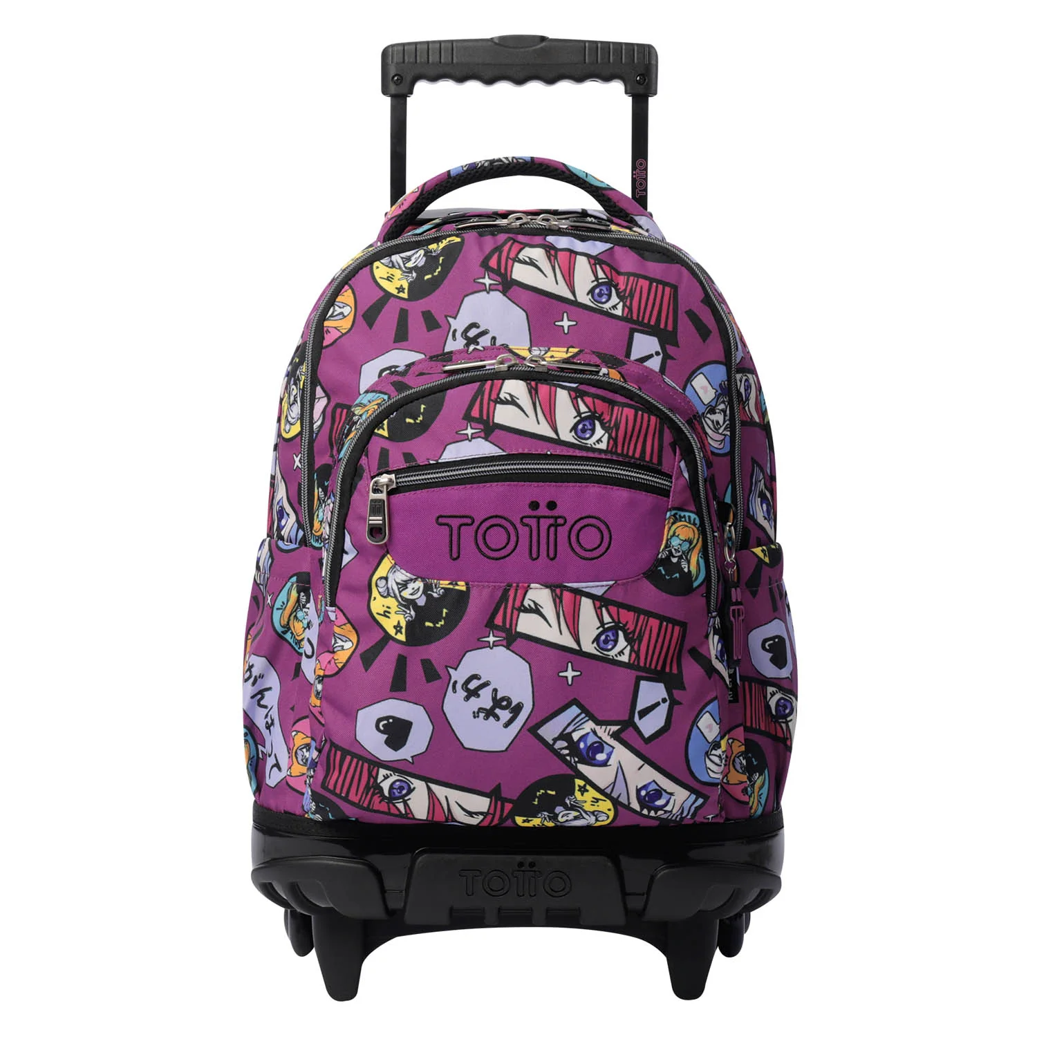 TOTTO Mochila escolar con ruedas Renglones - 1KC Kitsune - Image 2