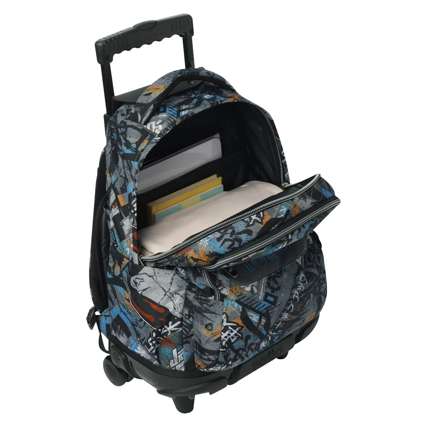 TOTTO Mochila escolar con ruedas Renglones + Estuche Tablero - 7YL Okubo - Image 7