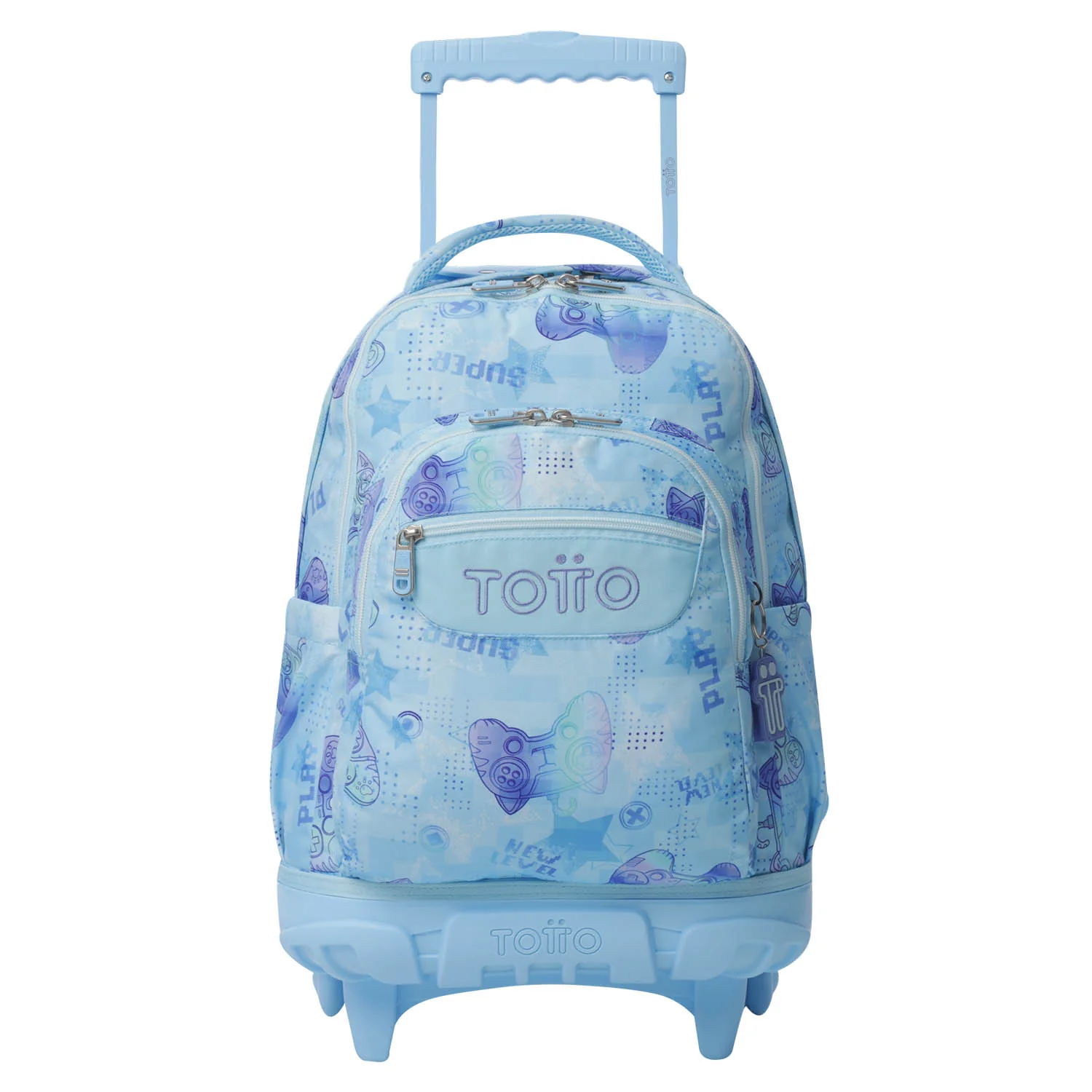 TOTTO Mochila escolar con ruedas Renglones + Estuche Tablero - 1FY Polar - Image 2